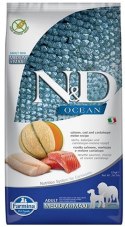 Farmina FARMINA N&D Ocean Dog Salmon, Cod, Cantaloupe, Melon Adult Medium&Maxi- sucha karma dla psa - 12 kg