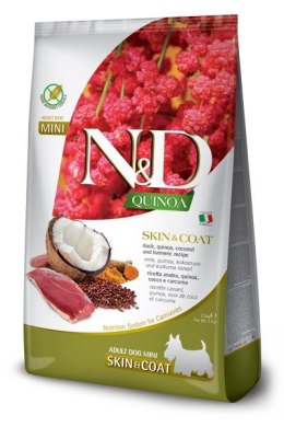 Farmina FARMINA N&D Quinoa Dog Skin&Coat Duck, coconut Adult Mini - sucha karma dla psa - 800g