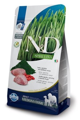 Farmina FARMINA N&D Spirulina Lamb Adult Medium&Maxi - sucha karma dla psa - 7 kg