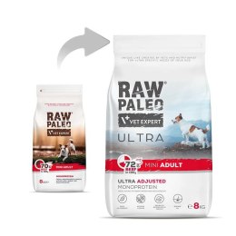 VetExpert VetExpert Raw Paleo Ultra Beef Mini Adult - Karma sucha dla psów - 8kg