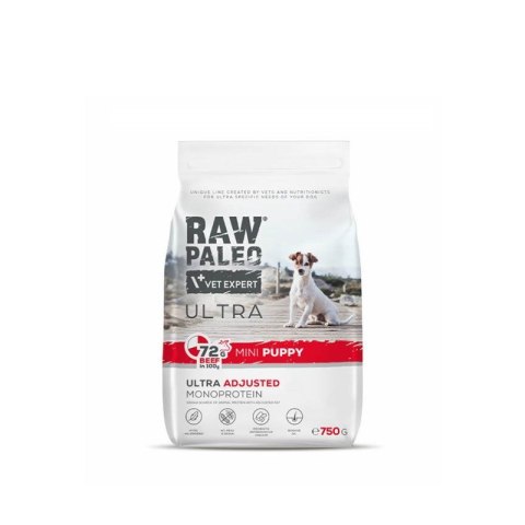 VetExpert VetExpert Raw Paleo Ultra Wołowina Mini Puppy 750g