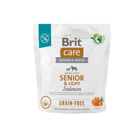 Brit BRIT Care Grain-Free Senior & Light Salmon - sucha karma dla psa - 1 kg