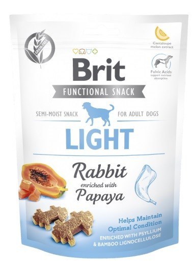 Brit BRIT Functional Snack Light Rabbit - przysmak dla psa - 150 g