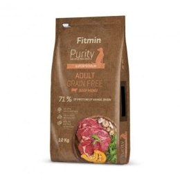 FITMIN Fitmin Dog Purity Grain Free Adult Beef - sucha karma dla psa - 12 kg