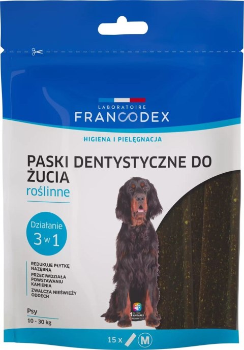 FRANCODEX FRANCODEX Paski do gryzienia M na brzydki zapach z pyska 352,5 g/15 szt