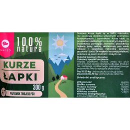 MACED MACED 100% Natura Kurze Łapki - przysmak dla psa - 300 g