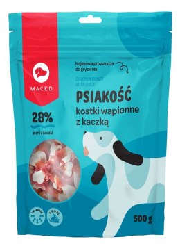 MACED MACED Psiakość Kostki wapienne z kaczką - gryzak dla psa - 500g