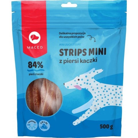 MACED MACED Strips mini z piersi kaczki - przysmak dla psa - 500 g