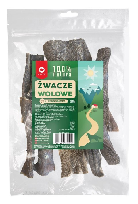 MACED MACED Żwacze Wołowe Przysmak dla psa - 200 g