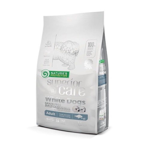 NATURE'S PROTECTION Nature's Protection White Dogs Grain Free Białoryba Adult Small and Mini Breeds 1.5kg