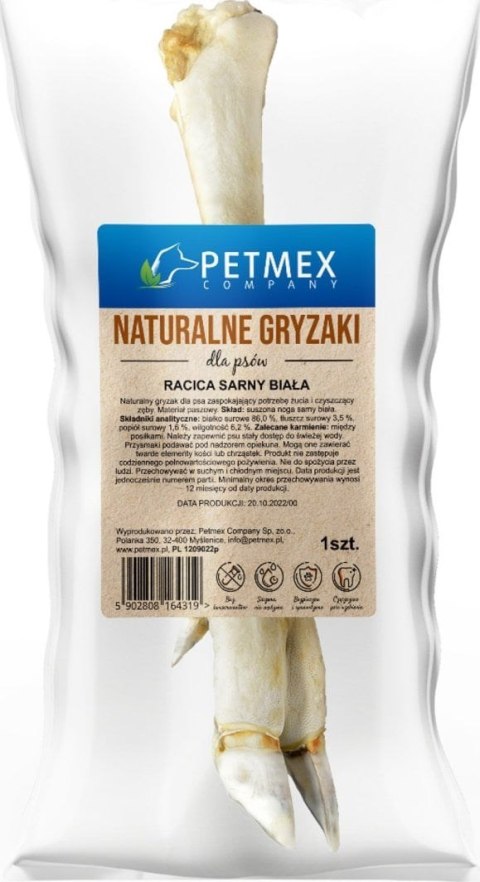 PETMEX PETMEX Racica Sarny biała - Przysmak dla psa - 1szt