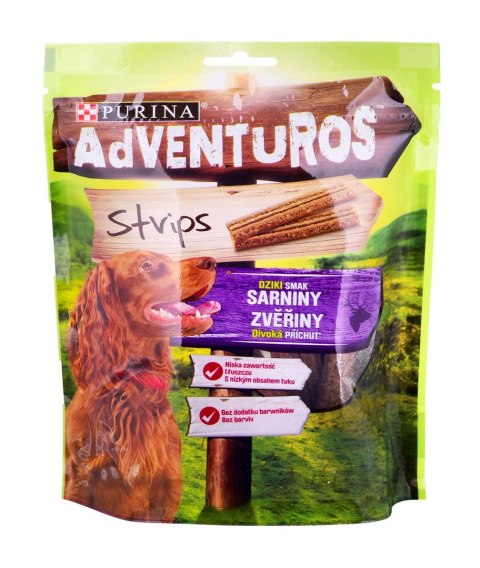 PURINA NESTLE PURINA Adventuros Strips - przysmak dla psa - 90g