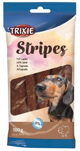 TRIXIE TRIXIE Stripes Paski z jagnięciny - przysmak dla psa - 100 g