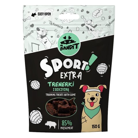 VetExpert VetExpert Mr.Bandit SPORT EXTRA Trenerki z dziczyzną - Przysmak dla psów - 150g VetExpert VetExpert Mr.Bandit SPORT EXTRA Trenerki z dziczyzną - Przysmak dla psów - 150g
