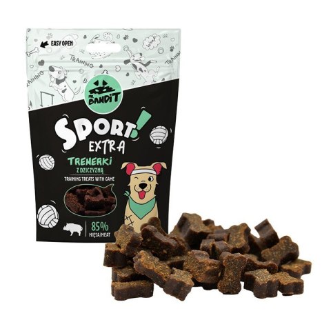 VetExpert VetExpert Mr.Bandit SPORT EXTRA Trenerki z dziczyzną - Przysmak dla psów - 150g VetExpert VetExpert Mr.Bandit SPORT EXTRA Trenerki z dziczyzną - Przysmak dla psów - 150g