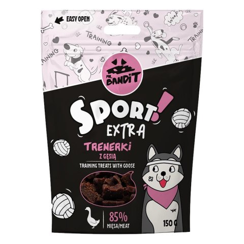 VetExpert VetExpert Mr.Bandit SPORT EXTRA Trenerki z gęsią - Przysmak dla psów - 150g VetExpert VetExpert Mr.Bandit SPORT EXTRA Trenerki z gęsią - Przysmak dla psów - 150g