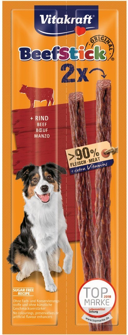 Vitakraft VITAKRAFT Beef Sticks - kabanos dla psa z wołowiną 2szt.