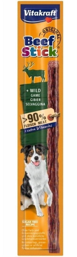 Vitakraft VITAKRAFT Beef Sticks - kabanos z dziczyzny dla psa 12g