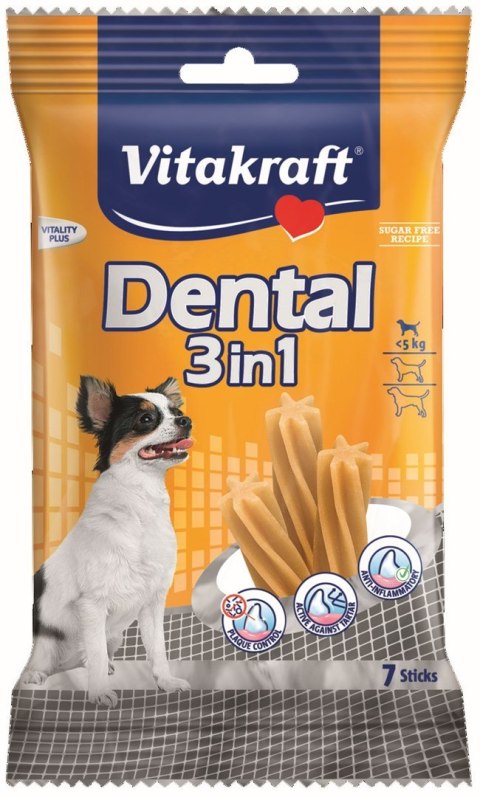 Vitakraft VITAKRAFT DENTAL 3w1 XS przysmak dla psa 70g Vitakraft VITAKRAFT DENTAL 3w1 XS przysmak dla psa 70g