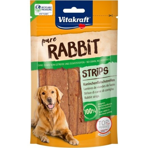 Vitakraft VITAKRAFT RABBIT paski mięsne królik przysmak dla psa 80g Vitakraft VITAKRAFT RABBIT paski mięsne królik przysmak dla psa 80g