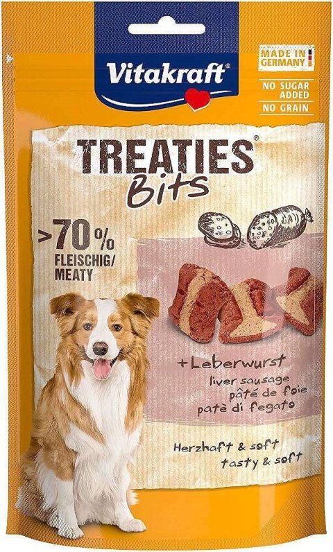 Vitakraft VITAKRAFT TREATIES BITS wątróbka przysmak dla psa 120g Vitakraft VITAKRAFT TREATIES BITS wątróbka przysmak dla psa 120g