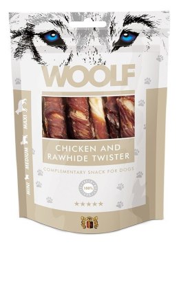 WOOLF WOOLF Przysmak Chicken Rawhide Twister dla psa 100g