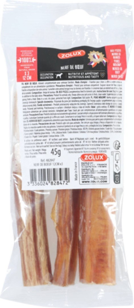 ZOLUX ZOLUX Przysmak naturalny dla psa Penis wołowyx3,45g