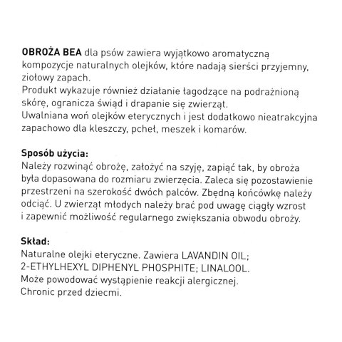 Beaphar Beaphar obroża ochronna na kleszcze pchły dla psa rozm.S Beaphar Beaphar obroża ochronna na kleszcze pchły dla psa rozm.S