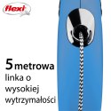 Flexi Smycz flexi automatyczna New Classic S linka 5m - dla psa do 12 kg, kolor niebieski