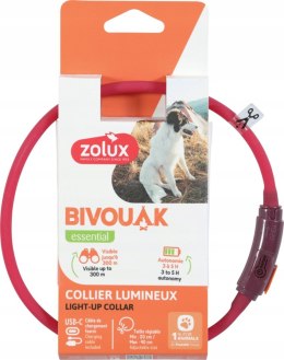 ZOLUX ZOLUX Obroża LED dla psów silikon BIVOUAK czer