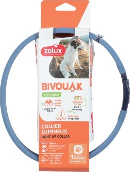 ZOLUX ZOLUX Obroża LED silikon BIVOUAK niebieska