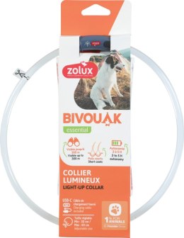 ZOLUX ZOLUX Obroża LED silikon BIVOUAK przez. nieb