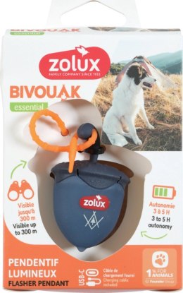 ZOLUX ZOLUX Zawieszka do obroży BIVOUAK nieb orzech USB