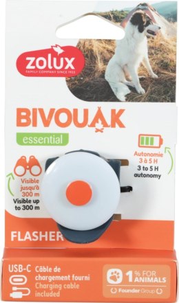 ZOLUX ZOLUX Zawieszka do obroży BIVOUAK niebieska na USB