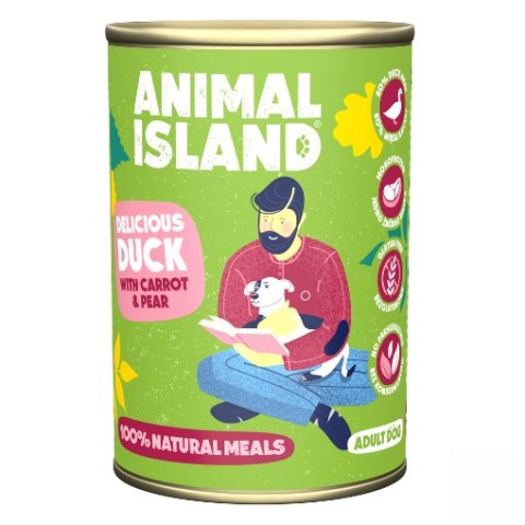 ANIMAL ISLAND Animal Island Kaczka z Prosem i Marchwią pies 400g