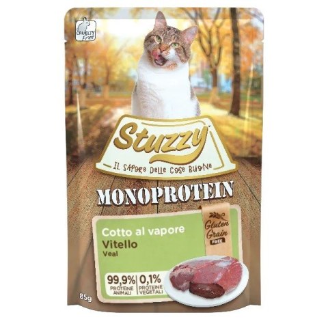 Agras Pet Foods STUZZY dla kotów Monoprotein Cielęce dla Dorosłych 85g