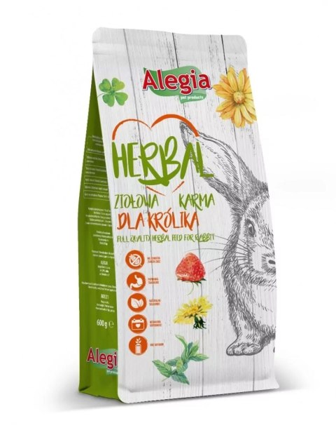 Alegia ALEGIA Herbal karma Królik 600g