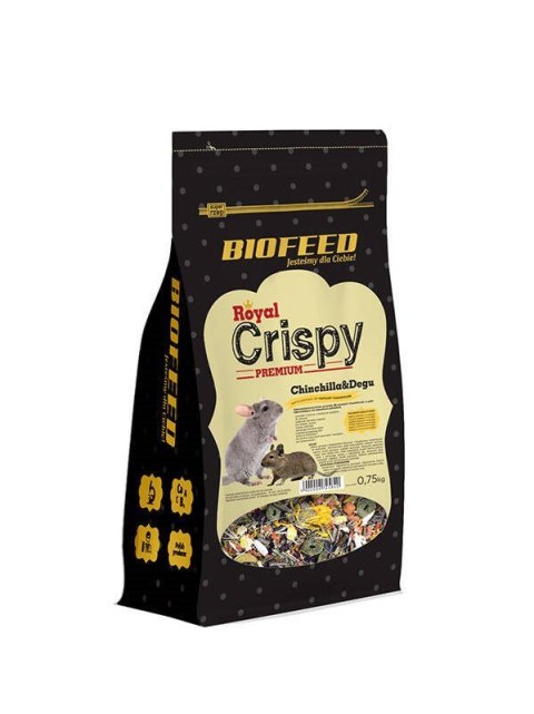 BIOFEED BIOFEED Royal Crispy Premium Chinchilla&Degu 0,75kg