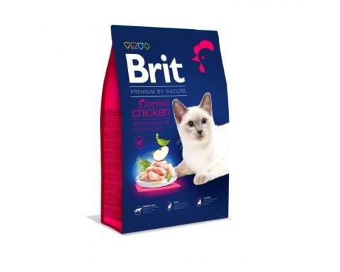 Brit BRIT Dry Premium By Nature Sterilized z kurczakiem - sucha karma dla kotów - 1,5 kg