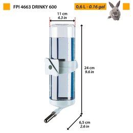 FERPLAST FERPLAST DRINKY 4663 LARGE - pojnik automatyczny dla gryzoni - 600 ml