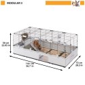 FERPLAST FERPLAST MODULAR 3 CAGE 144x72x56 cm