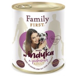 Family FIRST FamilyFirst Bogata w indyka+pietruszka adult 800g