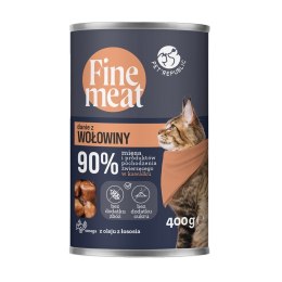 PetRepublic FINE MEAT Danie z wołowiny dla kota 400 g