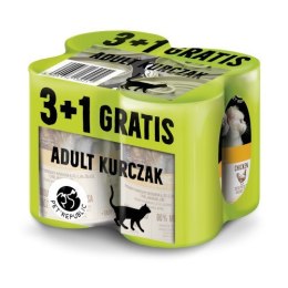 PetRepublic PETREPUBLIC Zestaw Kurczak 3+1 GRATIS - Karma mokra dla kota - 400g