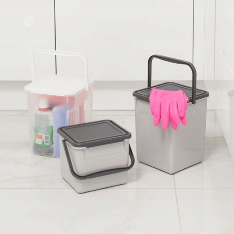 Rotho ROTHO Pojemnik na detergenty 3kg 4.5L coolgrey/antracyt Rotho ROTHO Pojemnik na detergenty 3kg 4.5L coolgrey/antracyt