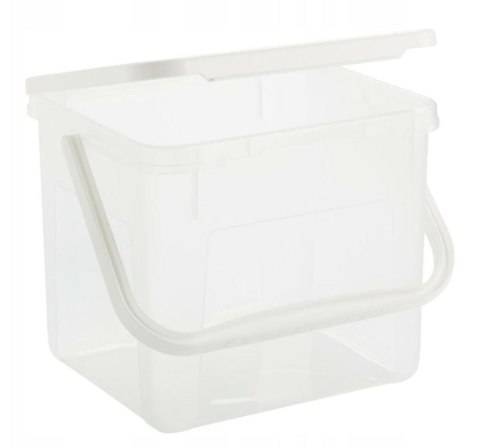 Rotho ROTHO Pojemnik na detergenty 3kg 4.5L transparentny/biały Rotho ROTHO Pojemnik na detergenty 3kg 4.5L transparentny/biały