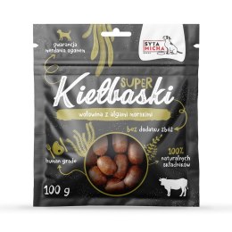 SYTA MICHA SYTA MICHA suszony przysmak- SUPER kiełbaski z wołowiną 100g pies