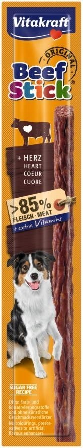 Vitakraft VITAKRAFT Beef Stick - kabanos z sercami dla psa 12g