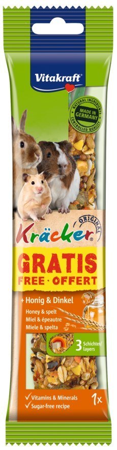 Vitakraft VITAKRAFT KRACKER gryzoń miod/orkisz 1szt