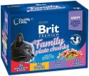 Brit BRIT Cat Pouches Family Plate - mokra karma dla kota - 12 x 100g